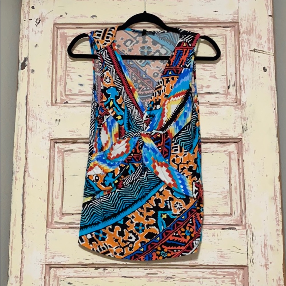 Cable & Gauge Tribal Print Tank